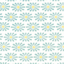Blue Daisy Floral Print Italian Paper ~ Tassotti